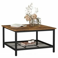 Red Living Table basse Bettyhill I - Métal - Marron / Noir -loftscape Boutique 1000329415 220203 16155100030 DETAILS P000000001000329415