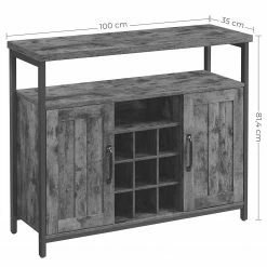 Red Living Buffet Gowan III - Marron / Noir -loftscape Boutique 1000329417 220203 161553000500 SKETCH DETAILS P000000001000329417 sketch