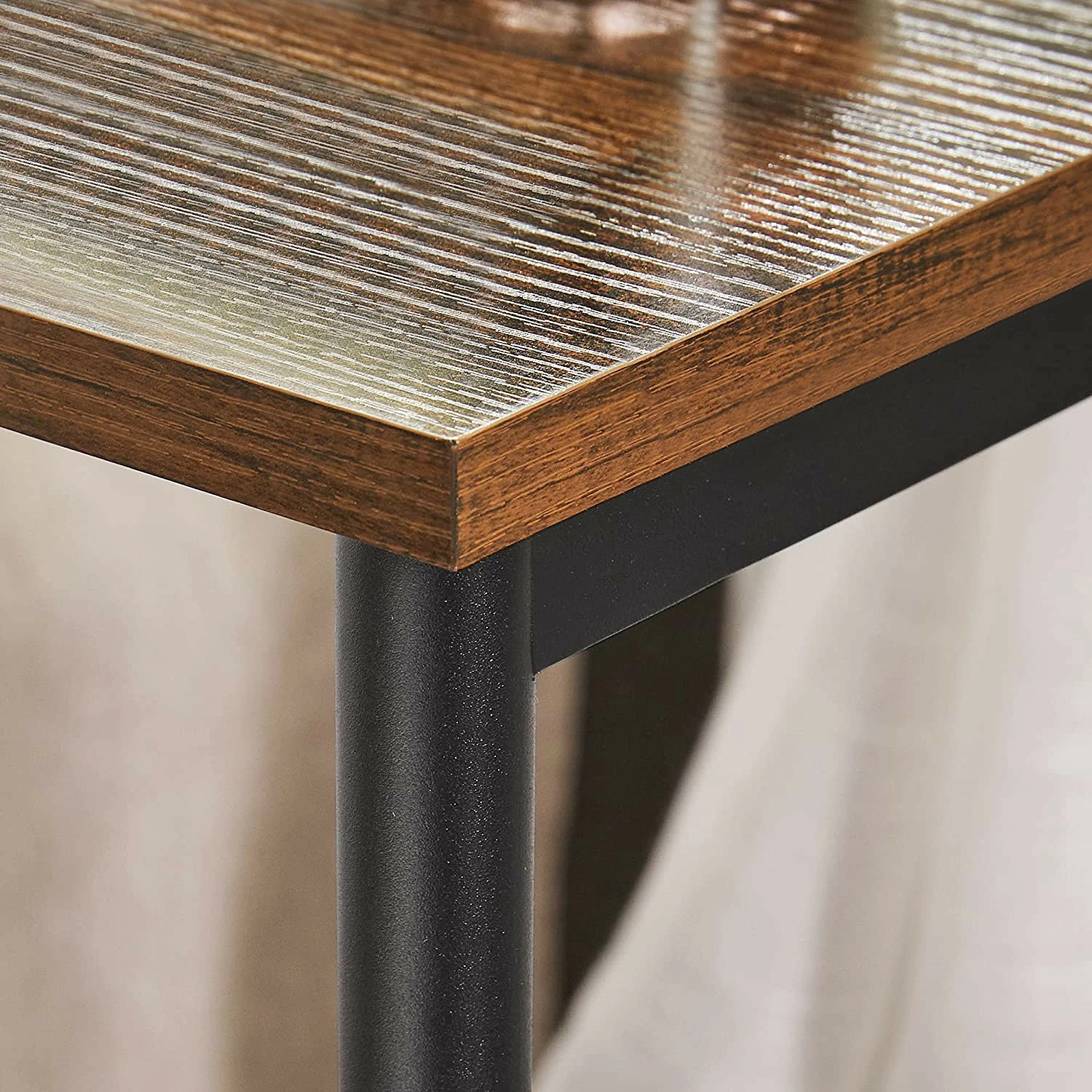 Red Living Bout de canapé Uberto - Marron / Noir 10 Red Living Bout de canapé Uberto - Marron / Noir – Image 8