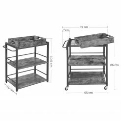 Red Living Desserte Leesville - Marron / Noir 13 Red Living Desserte Leesville - Marron / Noir -loftscape Boutique 1000329438 220203 16160200500 SKETCH DETAILS P000000001000329438 sketch