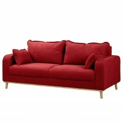 Norrwood Canapé Nante (3 places) - Microfibre Enza: Rouge