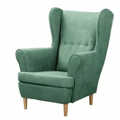 Norrwood Fauteuil bergère Ranu I - Microfibre Enza: Vert menthe