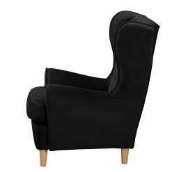 Norrwood Fauteuil bergère Ranu II - Microfibre Jada: Noir -loftscape Boutique 1000329985 220304 040 DETAILS P000000001000329985