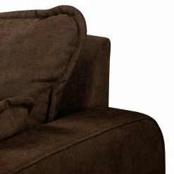 Norrwood Canapé d’angle Nante - Microfibre Enza: Chocolat - Méridienne longue à droite (vue de face) -loftscape Boutique 1000330144 220304 060 DETAILS P000000001000330144