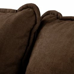 Norrwood Canapé d’angle Nante - Microfibre Enza: Chocolat - Méridienne longue à droite (vue de face) -loftscape Boutique 1000330144 220304 061 DETAILS P000000001000330144