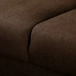 Norrwood Canapé d’angle Nante - Microfibre Enza: Chocolat - Méridienne longue à droite (vue de face) -loftscape Boutique 1000330144 220304 064 DETAILS P000000001000330144