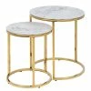 Fredriks Tables gigognes Katori II (lot de 2) - Verre / Métal - Imitation marbre blanc / Doré 1 Fredriks Tables gigognes Katori II (lot de 2) - Verre / Métal - Imitation marbre blanc / Doré -loftscape Boutique 1000330559 220208 14494400010 IMAGE P000000001000330559