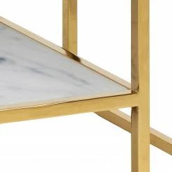 Fredriks Table basse Katori VII - Verre / Métal - Imitation marbre blanc / Doré -loftscape Boutique 1000330561 220208 14502300060 DETAILS P000000001000330561