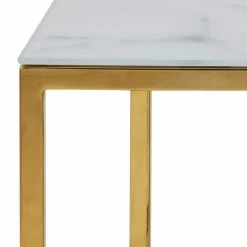 Fredriks Table basse Katori VII - Verre / Métal - Imitation marbre blanc / Doré -loftscape Boutique 1000330561 220208 14502300070 DETAILS P000000001000330561
