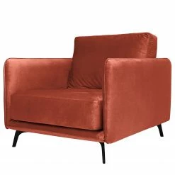 Norrwood Canapé Frederike (1,5 places) - Microfibre Faria: Corail