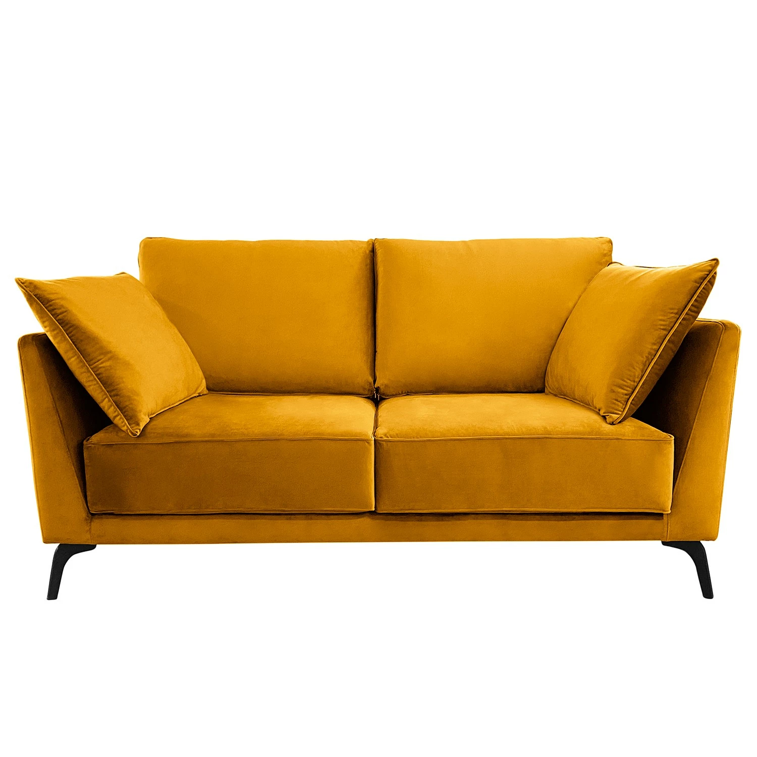 Norrwood Canapé Gobabis (2 places) - Velours Ravi: Jaune moutarde 4 Norrwood Canapé Gobabis (2 places) - Velours Ravi: Jaune moutarde – Image 2