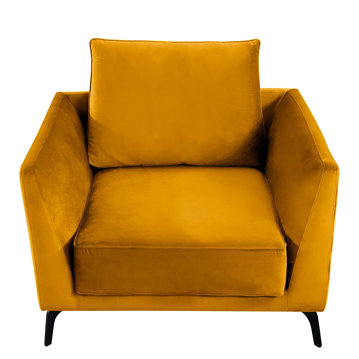 Norrwood Fauteuil Gobabis - Velours Ravi: Jaune moutarde 7 Norrwood Fauteuil Gobabis - Velours Ravi: Jaune moutarde – Image 5