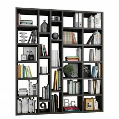 Loftscape Étagères Emporior XVIII - Imitation chêne marron-noir