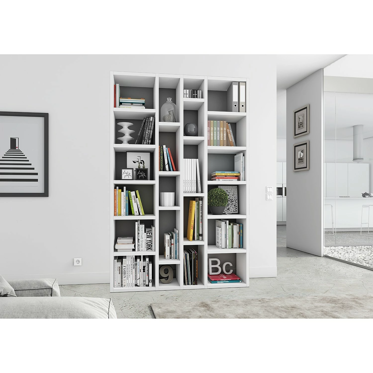 Loftscape Étagères Emporior XX - Blanc crème 4 Loftscape Étagères Emporior XX - Blanc crème – Image 2