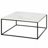 Loftscape Table basse Reedsen - Imitation marbre blanc
