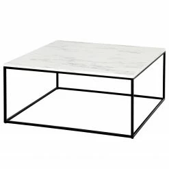 Loftscape Table basse Reedsen - Imitation marbre blanc