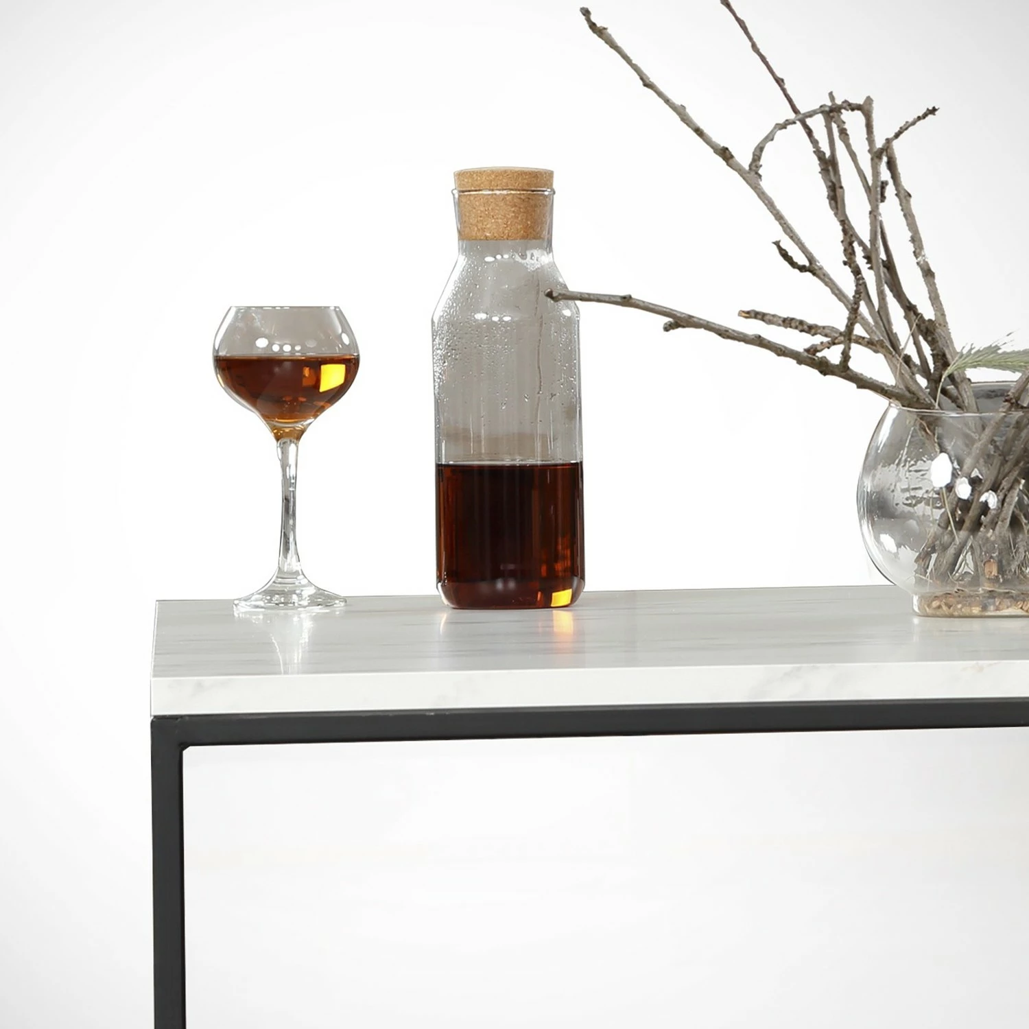 Loftscape Table basse Reedsen - Imitation marbre blanc 6 Loftscape Table basse Reedsen - Imitation marbre blanc – Image 4