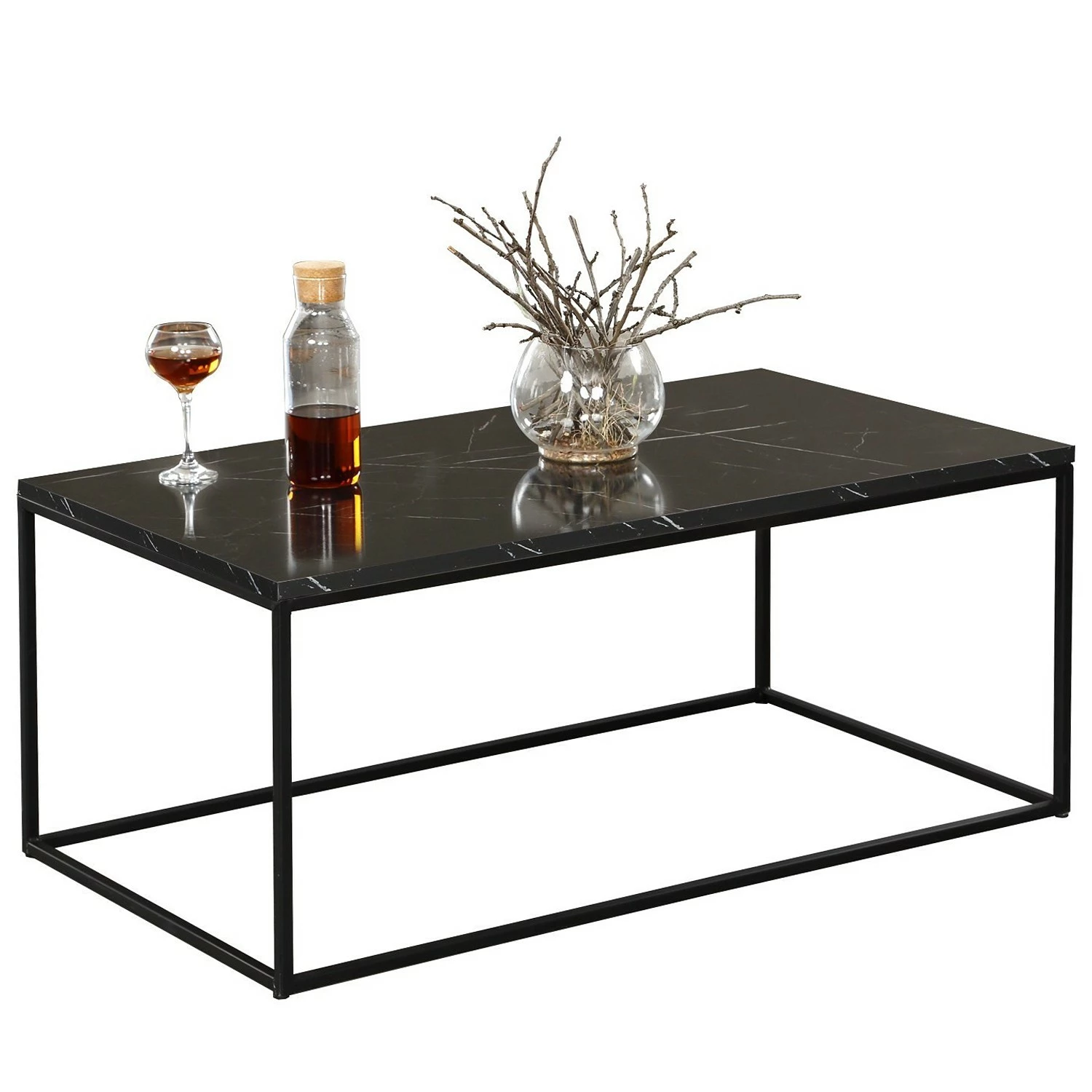 Loftscape Table basse Ravello - Imitation marbre noir 8 Loftscape Table basse Ravello - Imitation marbre noir – Image 6