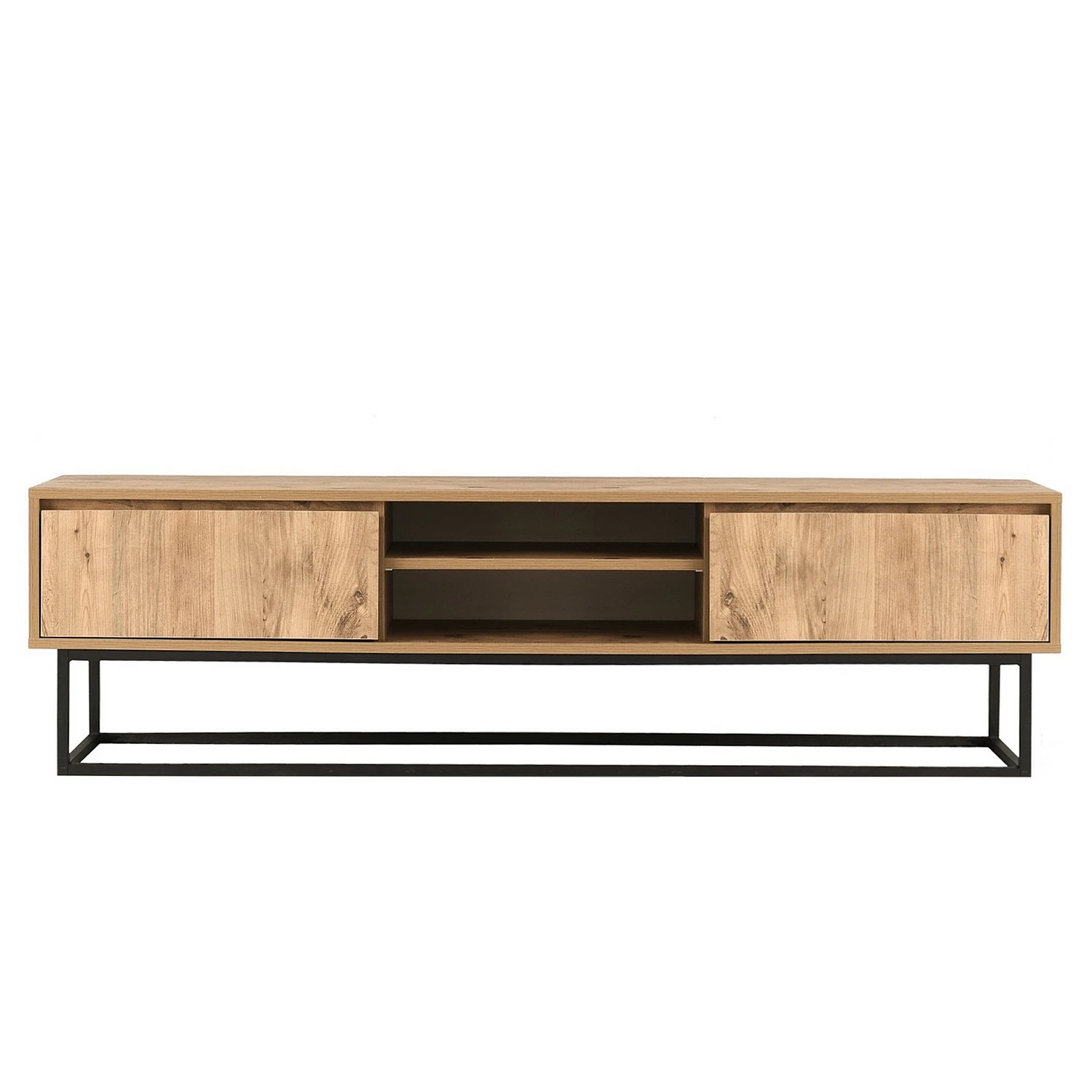 Red Living Meuble TV Boddington II - Imitation pin / Noir 7 Red Living Meuble TV Boddington II - Imitation pin / Noir – Image 5