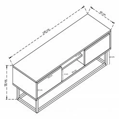 Red Living Meuble TV Boddington II - Imitation pin / Noir 15 Red Living Meuble TV Boddington II - Imitation pin / Noir -loftscape Boutique 1000333645 220302 500 SKETCH DETAILS P000000001000333645 sketch