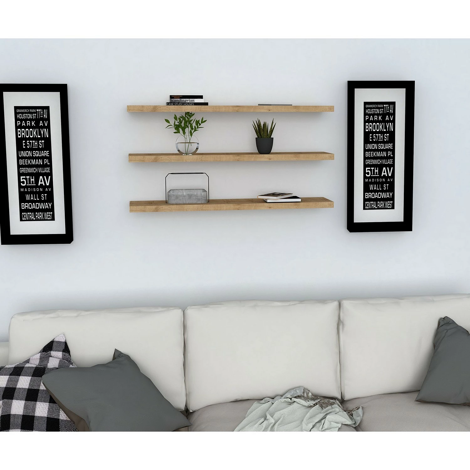 Loftscape Étagère murale Breeze Düne - Imitation chêne 5 Loftscape Étagère murale Breeze Düne - Imitation chêne – Image 3