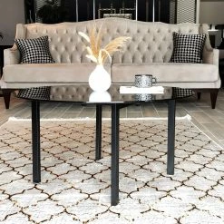 Loftscape Table basse Burbank - Verre / Métal - Gris fumé -loftscape Boutique 1000333684 220302 022 MOOD DETAILS P000000001000333684 mood