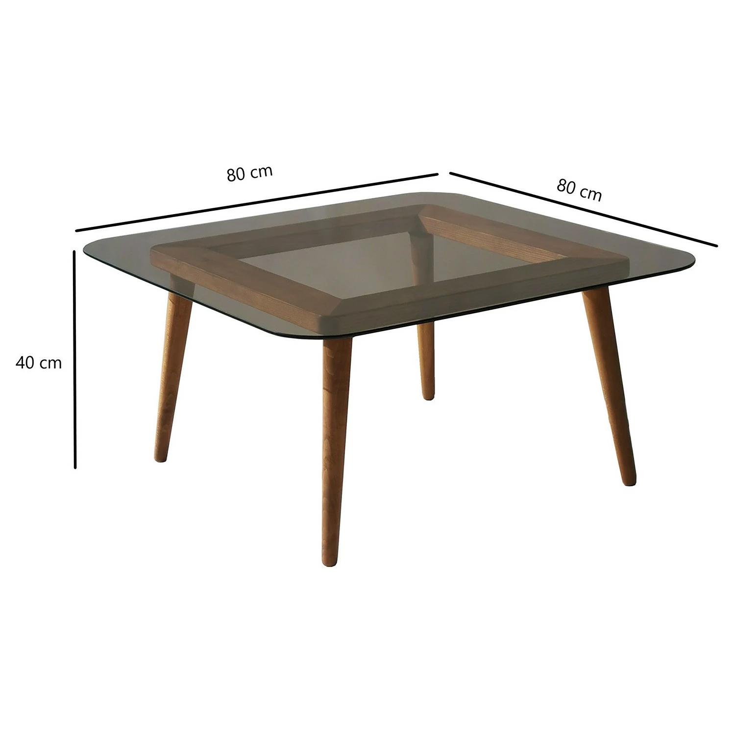 Loftscape Table basse Smola - Verre / Pin massif - Pin 10 Loftscape Table basse Smola - Verre / Pin massif - Pin – Image 8