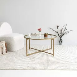 Loftscape Table basse Sedan II - Verre / Métal - Doré -loftscape Boutique 1000333697 220302 024 MOOD DETAILS P000000001000333697 mood