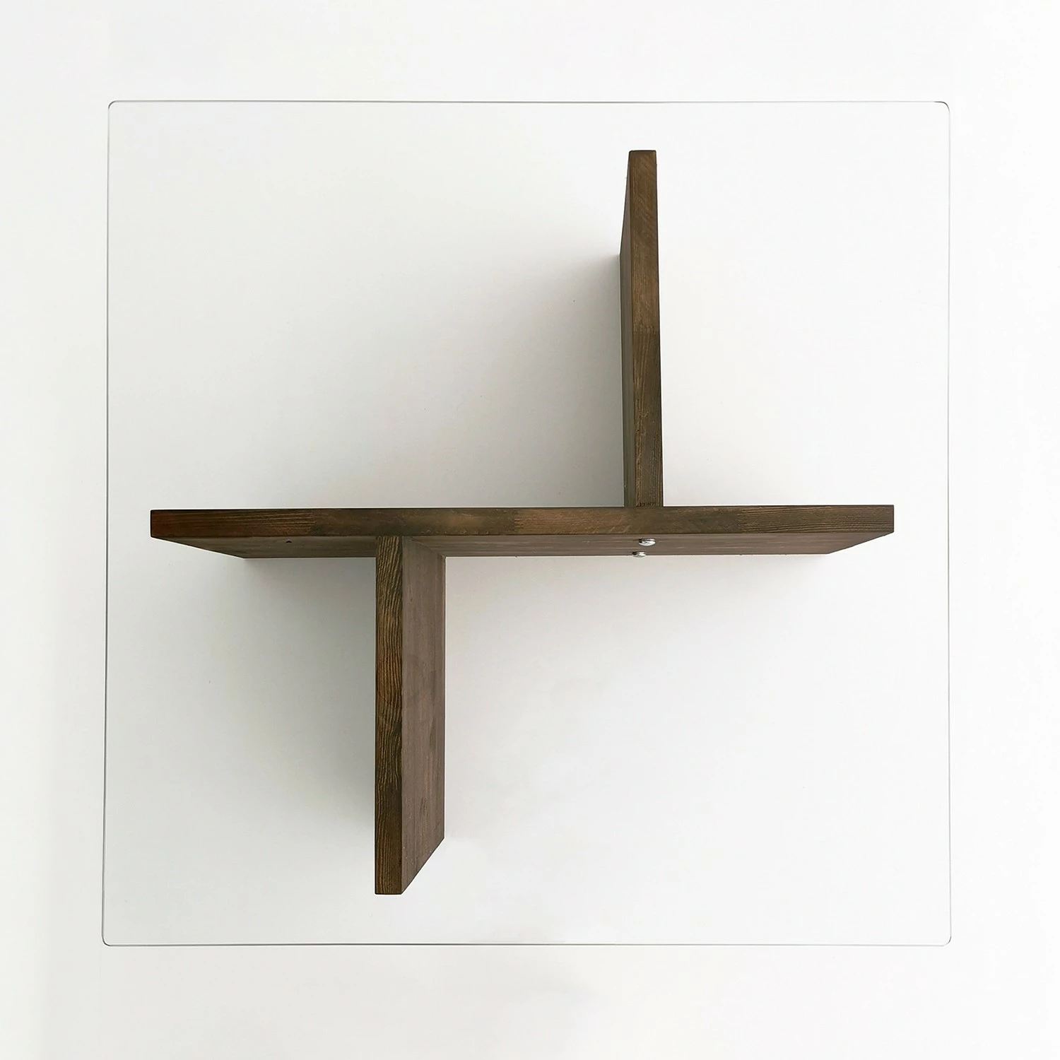 Loftscape Table basse Gran Rey - Verre / Noyer massif - Noyer 8 Loftscape Table basse Gran Rey - Verre / Noyer massif - Noyer – Image 6