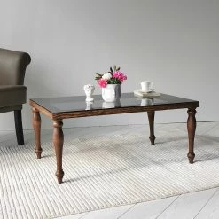 Ars Natura Table basse Tating - Verre / Noyer massif - Noir fumé / Noyer 16 Ars Natura Table basse Tating - Verre / Noyer massif - Noir fumé / Noyer -loftscape Boutique 1000333703 220302 023 MOOD DETAILS P000000001000333703 mood