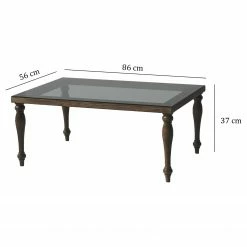 Ars Natura Table basse Tating - Verre / Noyer massif - Noir fumé / Noyer 21 Ars Natura Table basse Tating - Verre / Noyer massif - Noir fumé / Noyer -loftscape Boutique 1000333703 220302 500 SKETCH DETAILS P000000001000333703 sketch