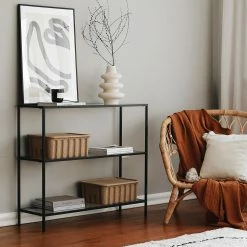 Loftscape Console Nordkisa - Verre / Métal - Noir -loftscape Boutique 1000333704 220302 021 MOOD DETAILS P000000001000333704 mood