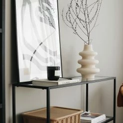 Loftscape Console Nordkisa - Verre / Métal - Noir -loftscape Boutique 1000333704 220302 032 DETAILS P000000001000333704