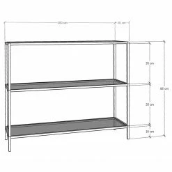 Loftscape Console Nordkisa - Verre / Métal - Noir -loftscape Boutique 1000333704 220302 500 SKETCH DETAILS P000000001000333704 sketch