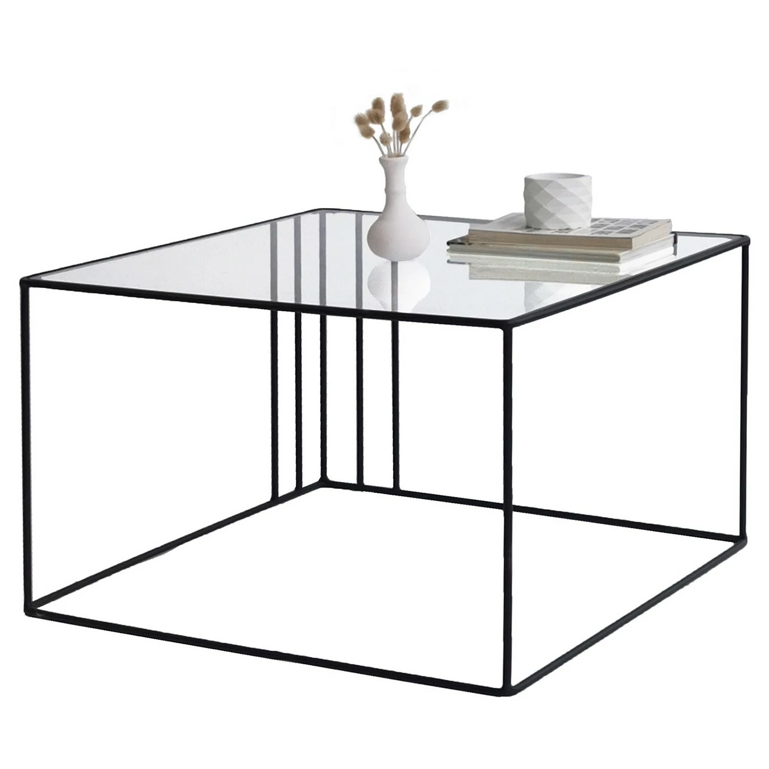 Loftscape Table basse Osiris - Verre / Métal - Noir 9 Loftscape Table basse Osiris - Verre / Métal - Noir – Image 7