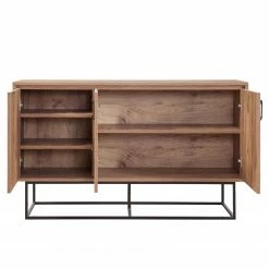 Red Living Buffet Yopal I - Métal - Imitation chêne / Noir 16 Red Living Buffet Yopal I - Métal - Imitation chêne / Noir -loftscape Boutique 1000333720 220302 031 DETAILS P000000001000333720