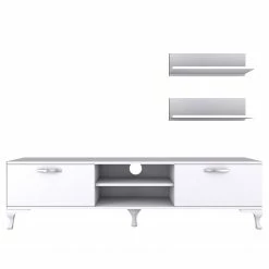 Loftscape Ensemble meubles TV Toivo (3 éléments) - Blanc 16 Loftscape Ensemble meubles TV Toivo (3 éléments) - Blanc -loftscape Boutique 1000333726 220302 030 DETAILS P000000001000333726