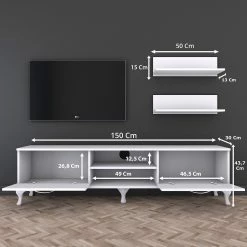 Loftscape Ensemble meubles TV Toivo (3 éléments) - Blanc 17 Loftscape Ensemble meubles TV Toivo (3 éléments) - Blanc -loftscape Boutique 1000333726 220302 500 SKETCH DETAILS P000000001000333726 sketch