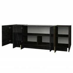 Loftscape Buffet Vidal - Imitation marbre noir / Doré -loftscape Boutique 1000333728 220302 031 DETAILS P000000001000333728