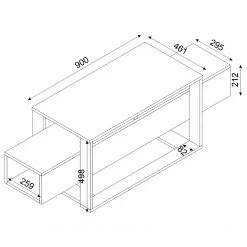 Loftscape Meuble TV Board Luca - Imitation marbre noir / Doré -loftscape Boutique 1000333731 220302 500 SKETCH DETAILS P000000001000333731 sketch