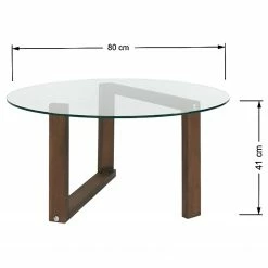 Loftscape Table basse Yoxford II - Verre / Noyer massif - Noyer -loftscape Boutique 1000333739 220302 500 SKETCH DETAILS P000000001000333739 sketch