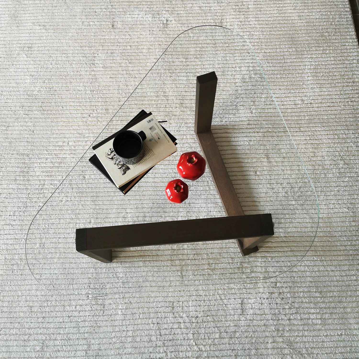 Loftscape Table basse Yorkton I - Verre / Noyer massif - Noyer 10 Loftscape Table basse Yorkton I - Verre / Noyer massif - Noyer – Image 8