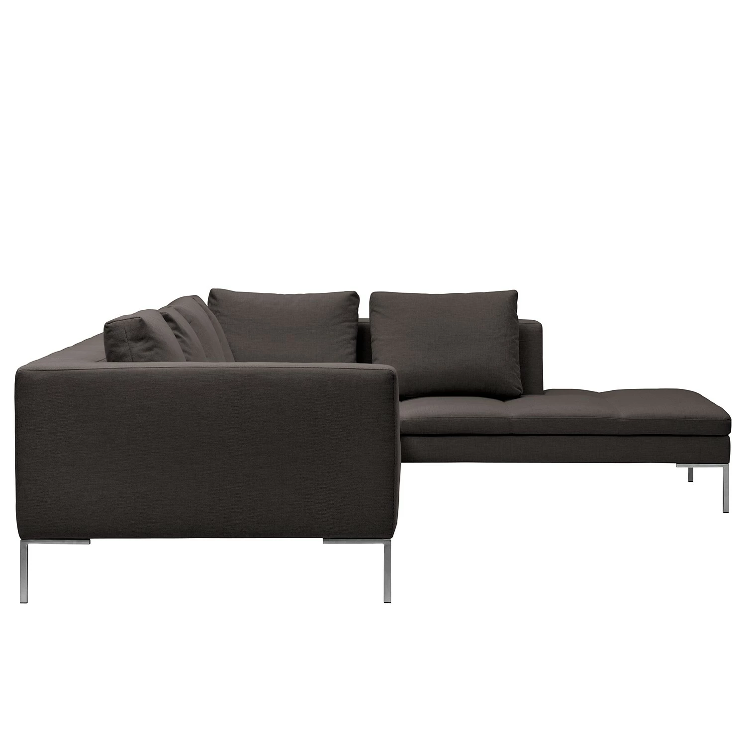 Studio Copenhagen Canapé d’angle Madison I - Tissu Anda II : Anthracite - Largeur : 319 cm - Méridienne longue à droite (vue de face) 5 Studio Copenhagen Canapé d’angle Madison I - Tissu Anda II : Anthracite - Largeur : 319 cm - Méridienne longue à droite (vue de face) – Image 3