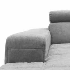 Fredriks Canapé panoramique Freetown - Microfibre - Gris lumineux - Méridienne courte à droite / longue à gauche (vue de face) -loftscape Boutique 1000336174 220221 100 DETAILS P000000001000336174