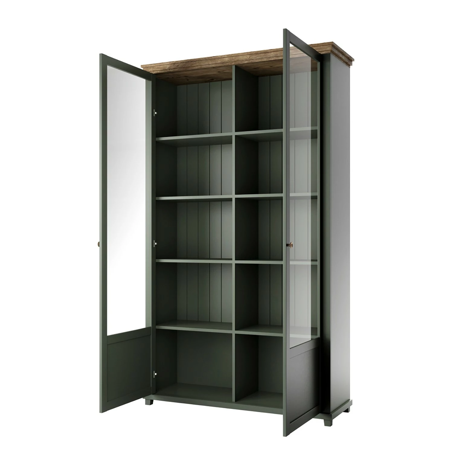 Ridgevalley Vitrine haute Emmanuela - Vert foncé 5 Ridgevalley Vitrine haute Emmanuela - Vert foncé – Image 3