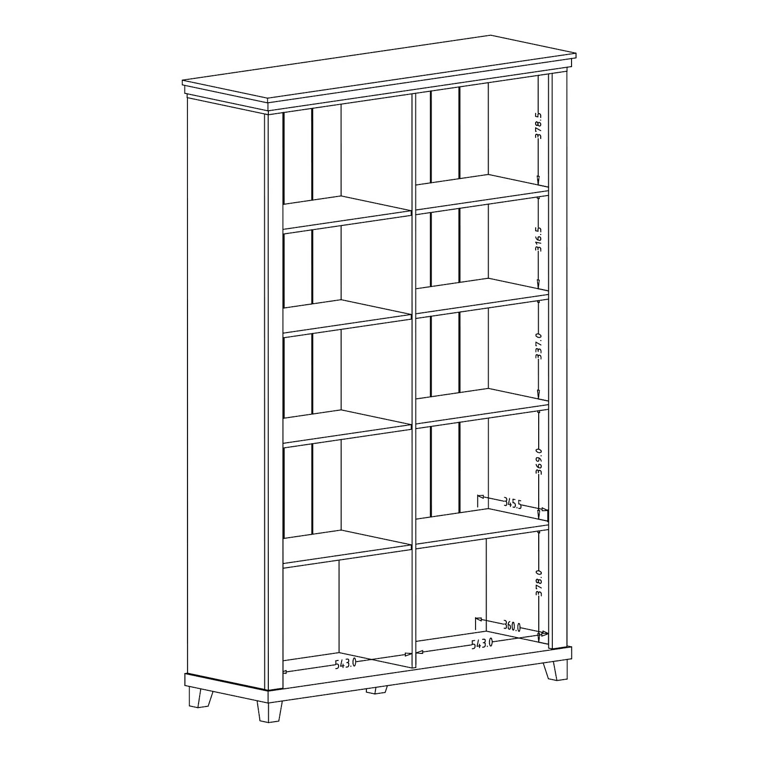 Ridgevalley Vitrine haute Emmanuela - Vert foncé 8 Ridgevalley Vitrine haute Emmanuela - Vert foncé – Image 6