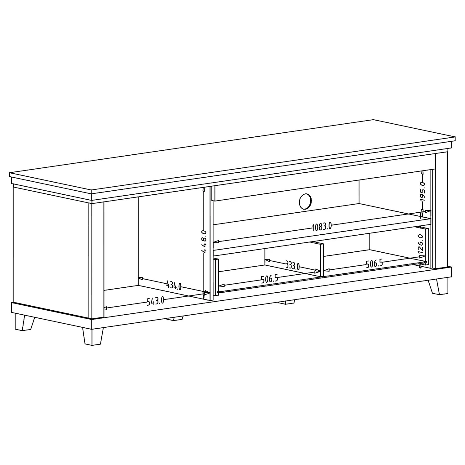 Ridgevalley Meuble TV Emmanuela - Vert foncé 7 Ridgevalley Meuble TV Emmanuela - Vert foncé – Image 5