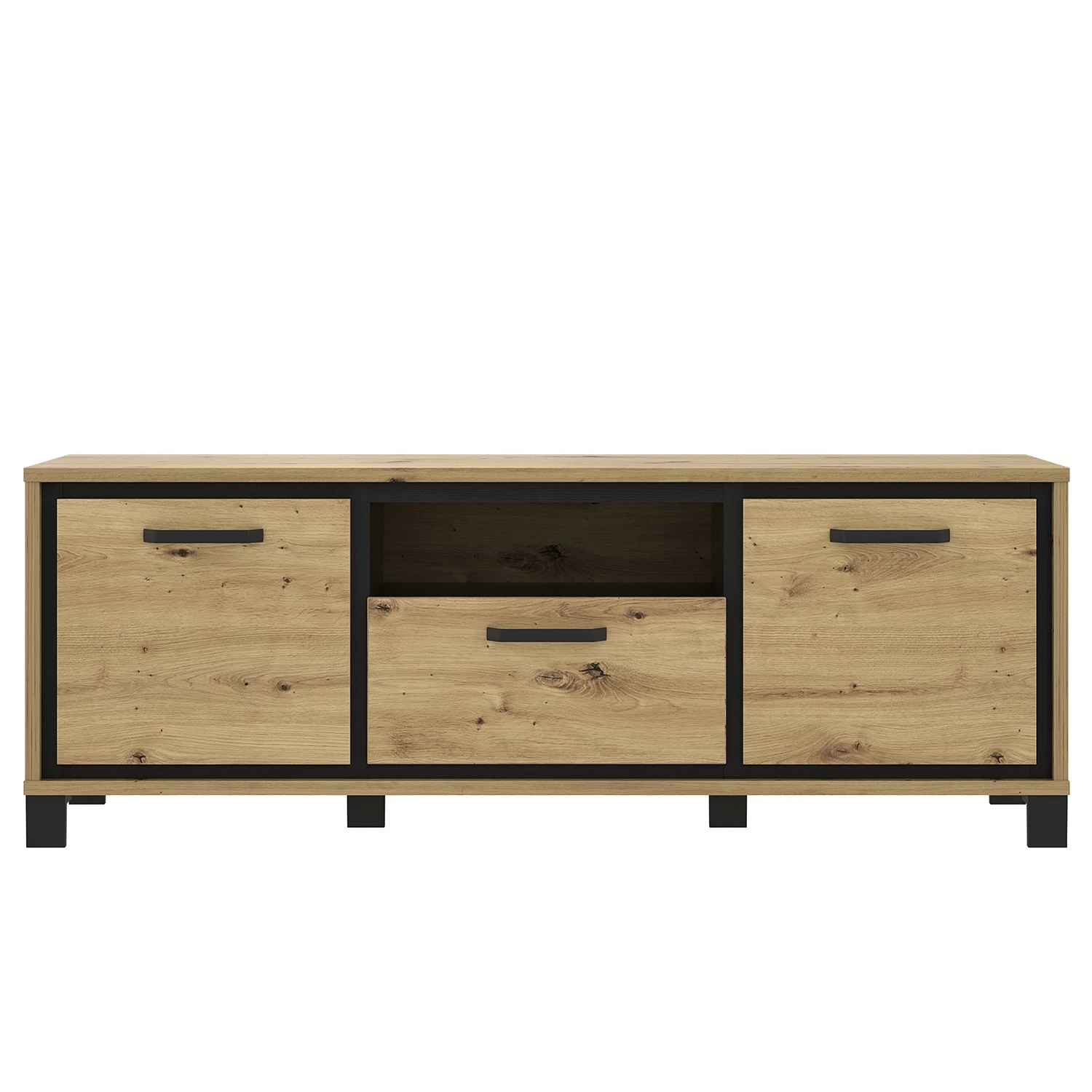 Loftscape Ensemble meubles TV Egan (4 éléments) - Imitation chêne artisan / Imitation chêne noir 11 Loftscape Ensemble meubles TV Egan (4 éléments) - Imitation chêne artisan / Imitation chêne noir – Image 9