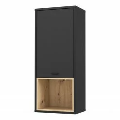 Loftscape Ensemble meubles TV Mazzo (4 éléments) - Noir / Imitation chêne artisan -loftscape Boutique 1000341908 220331 060 DETAILS P000000001000341908