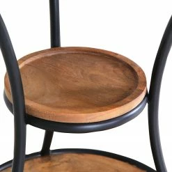 Red Living Bout de canapé Ugo I - Manguier massif / Métal - Manguier / Noir -loftscape Boutique 1000341955 220331 042 DETAILS P000000001000341955